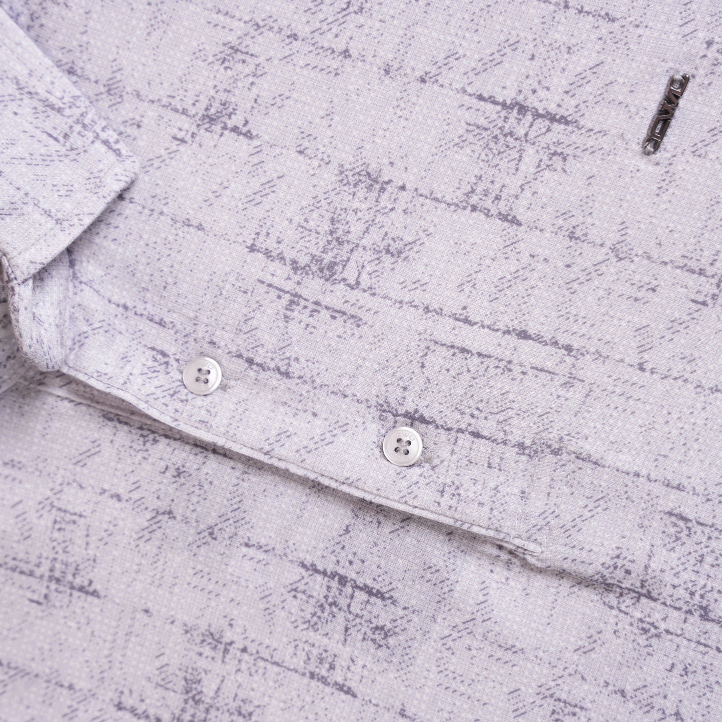 Polo CLEEVER Gris Clair Motif Abstrait