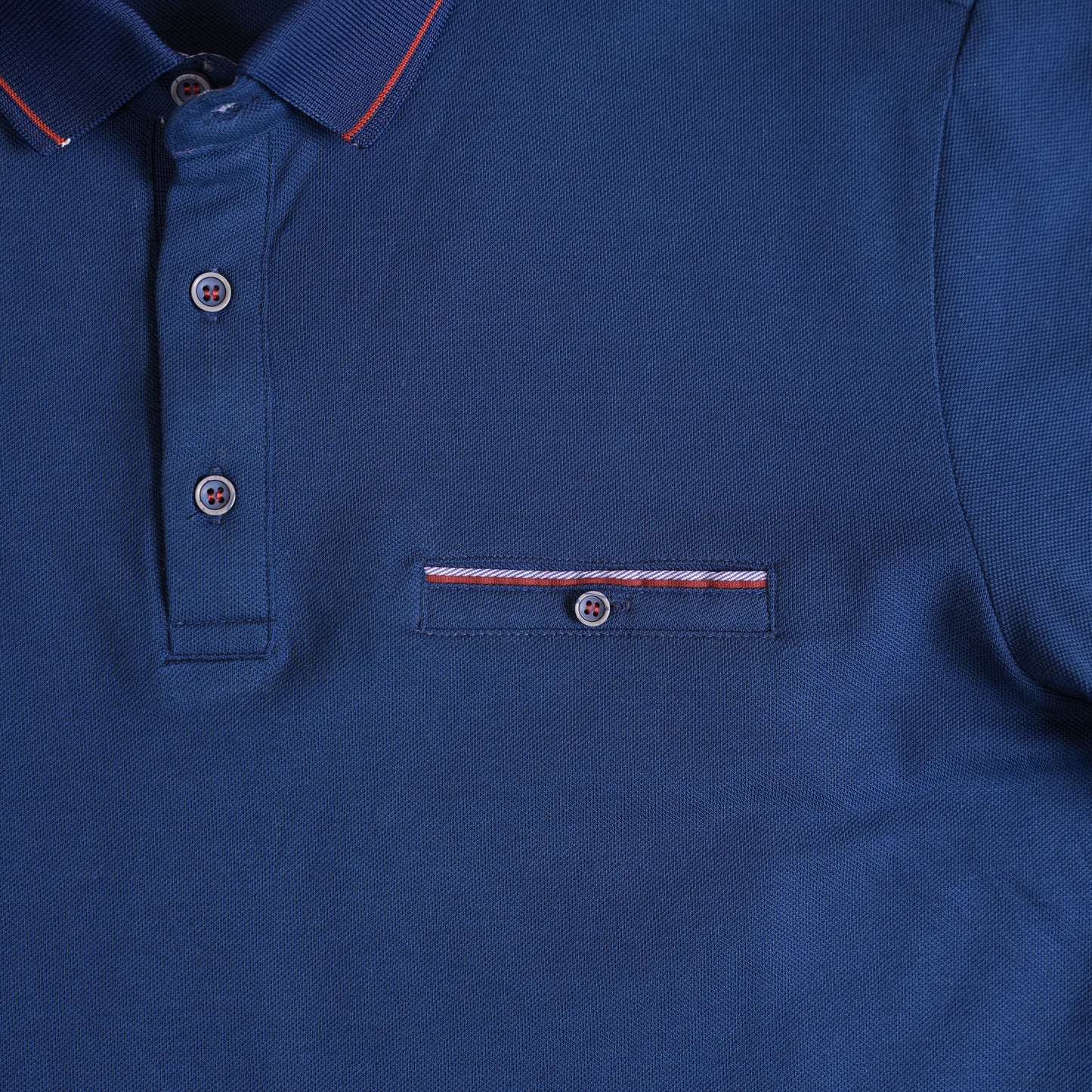Polo CLEEVER Bleu Roi avec Col