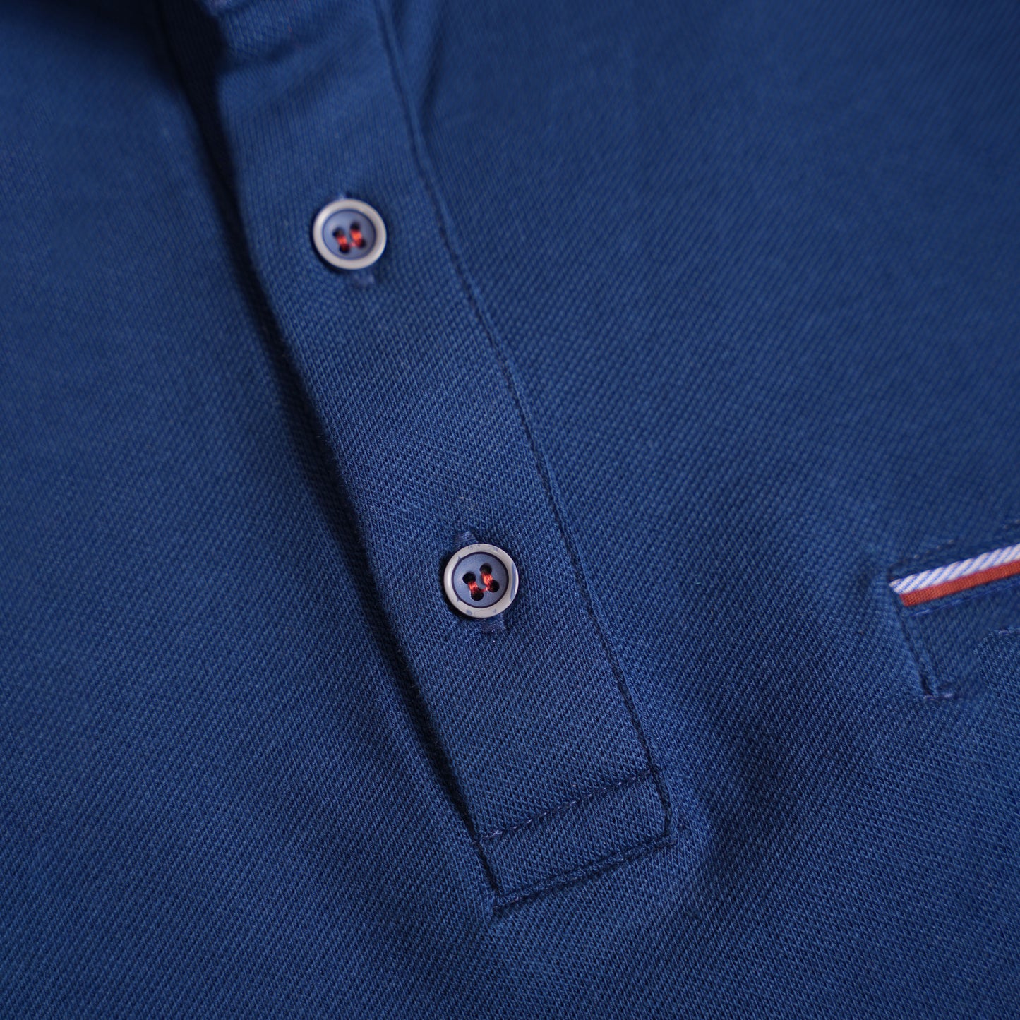 Polo CLEEVER Bleu Roi avec Col