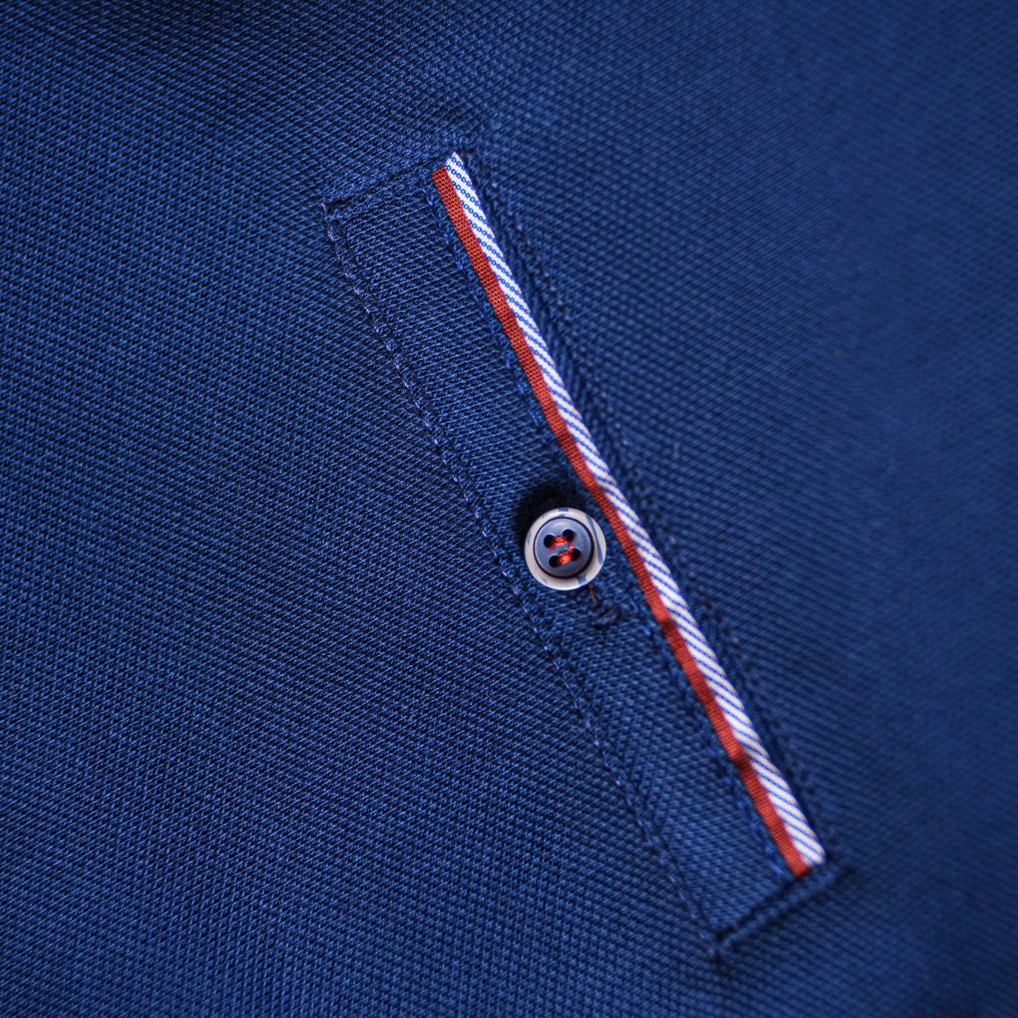 Polo CLEEVER Bleu Roi avec Col