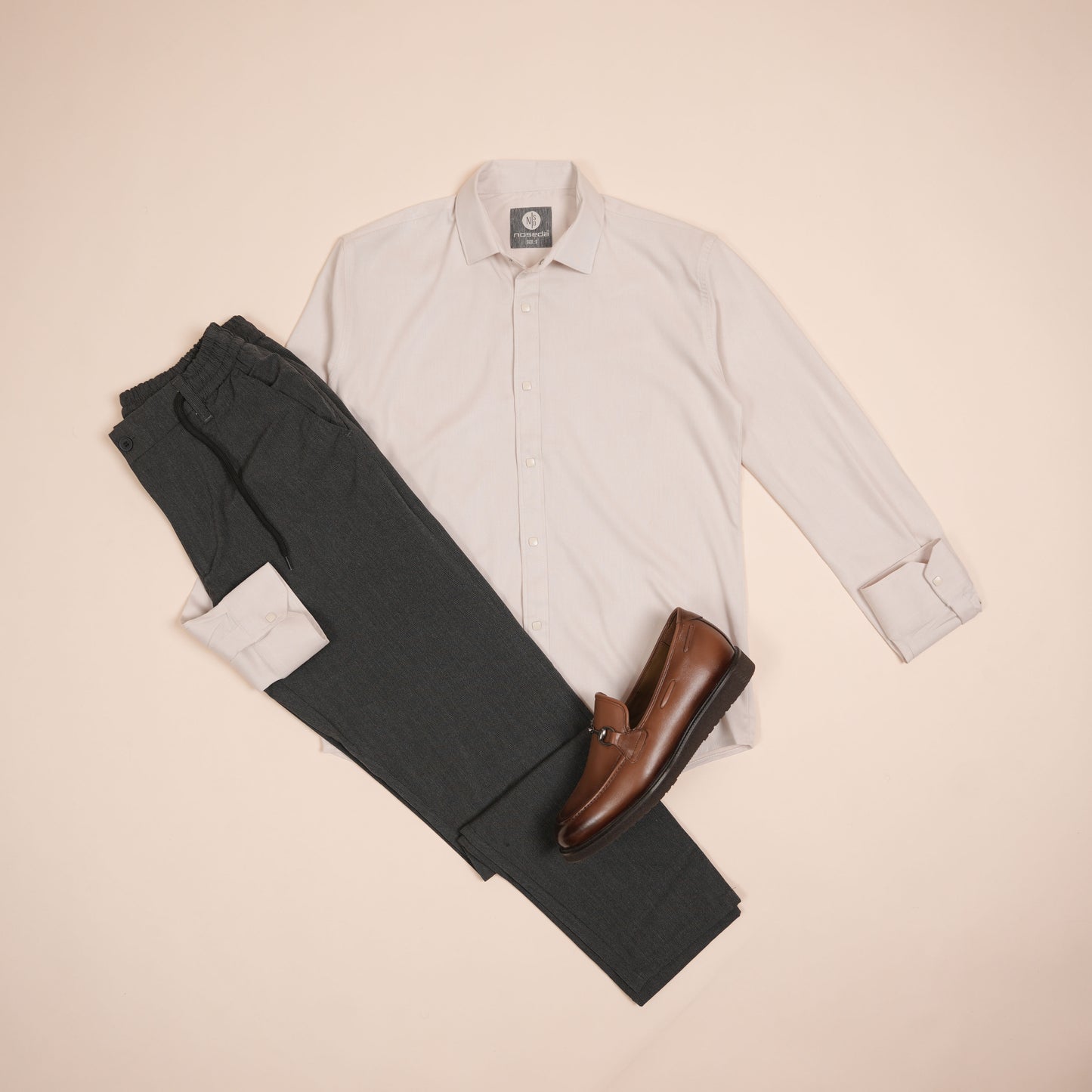 Chemise CLEEVER Beige Élégante