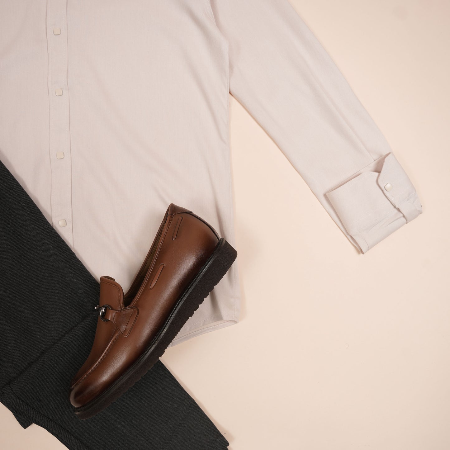 Chemise CLEEVER Beige Élégante
