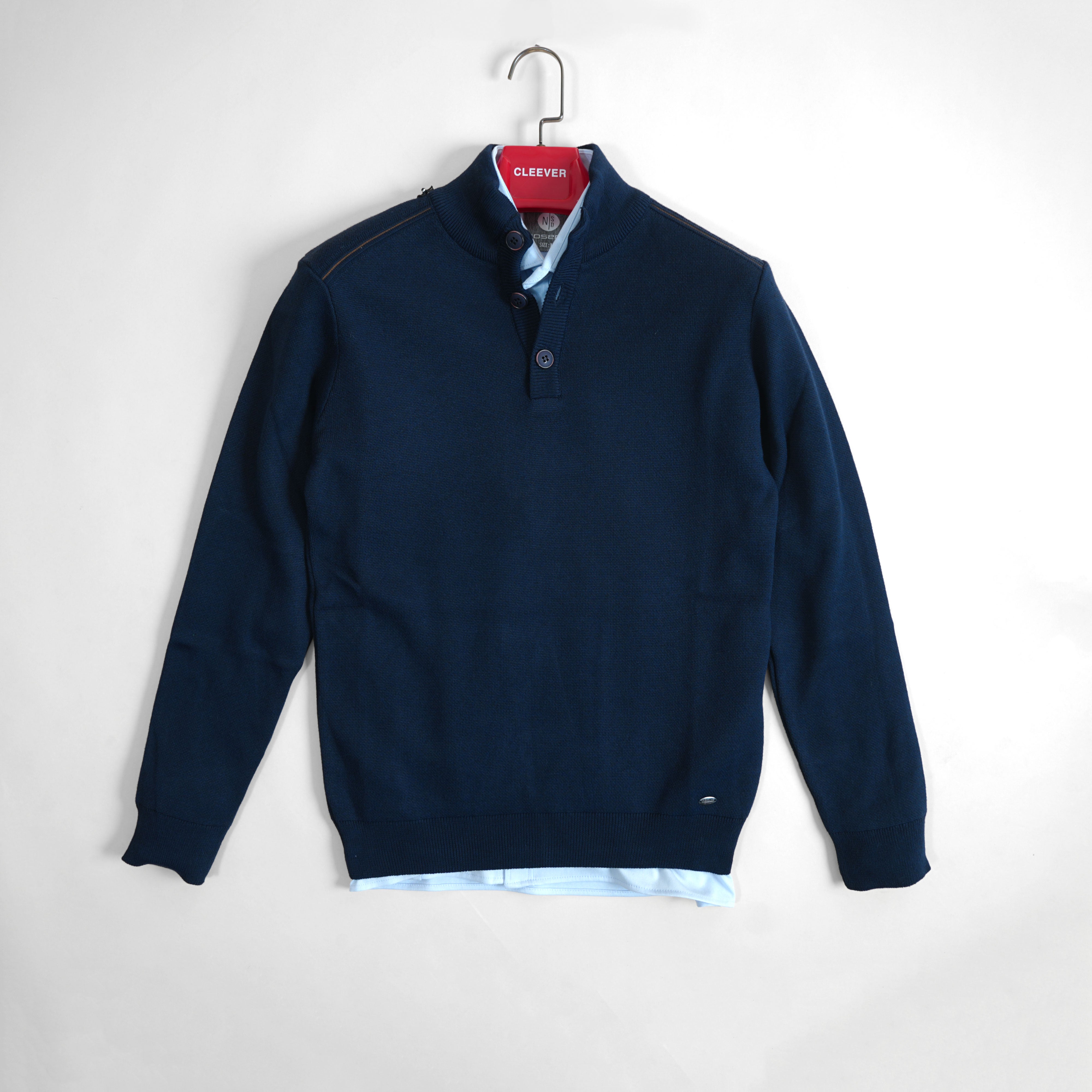 Pull Bleu Dana Buchman 100% Soie - Taille S - Occasion (super état)