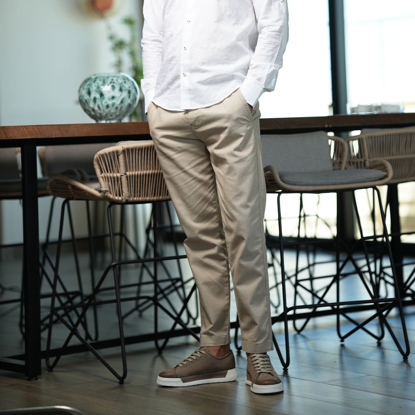 Pantalon Cleever en Lin