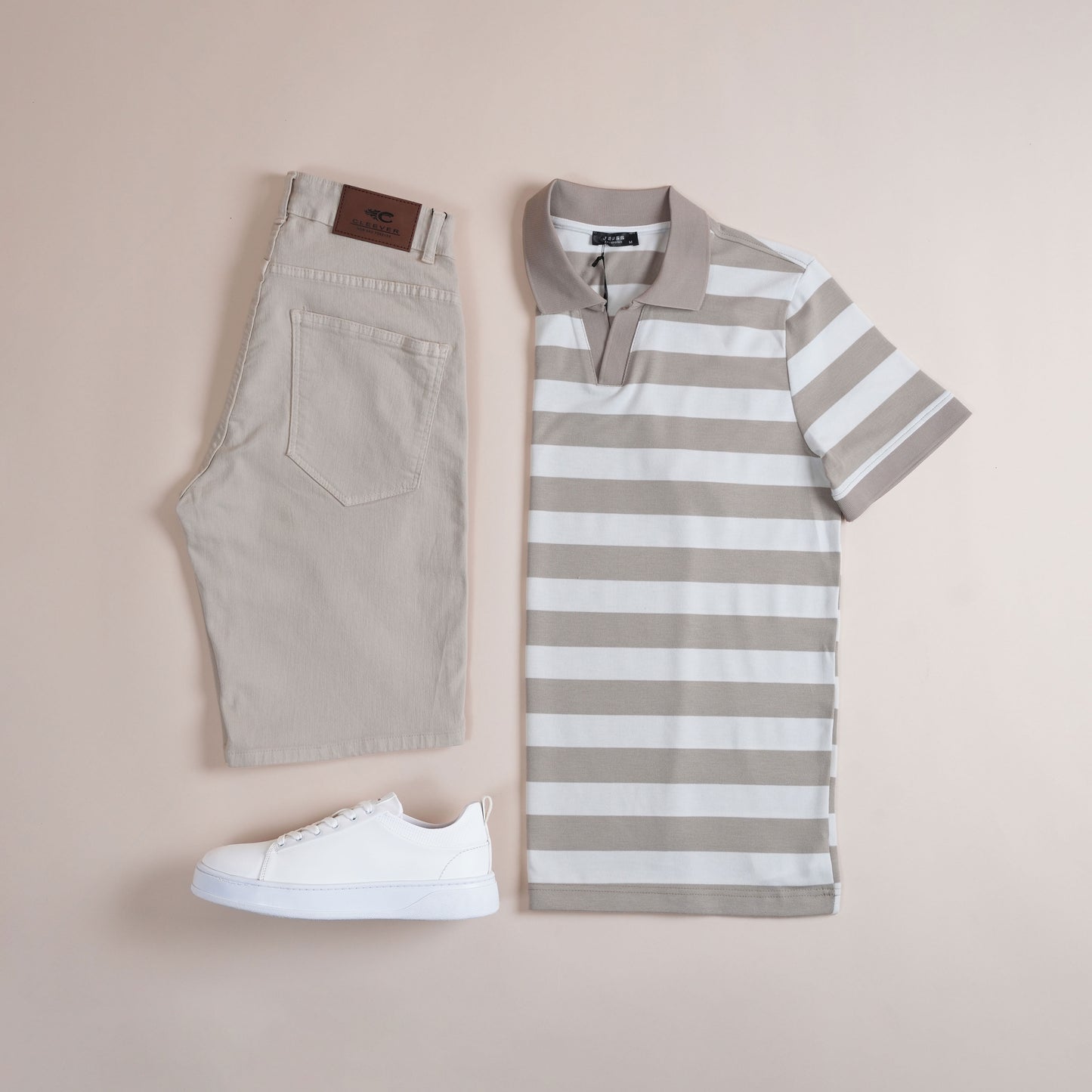 Short Cleever en denim Beige
