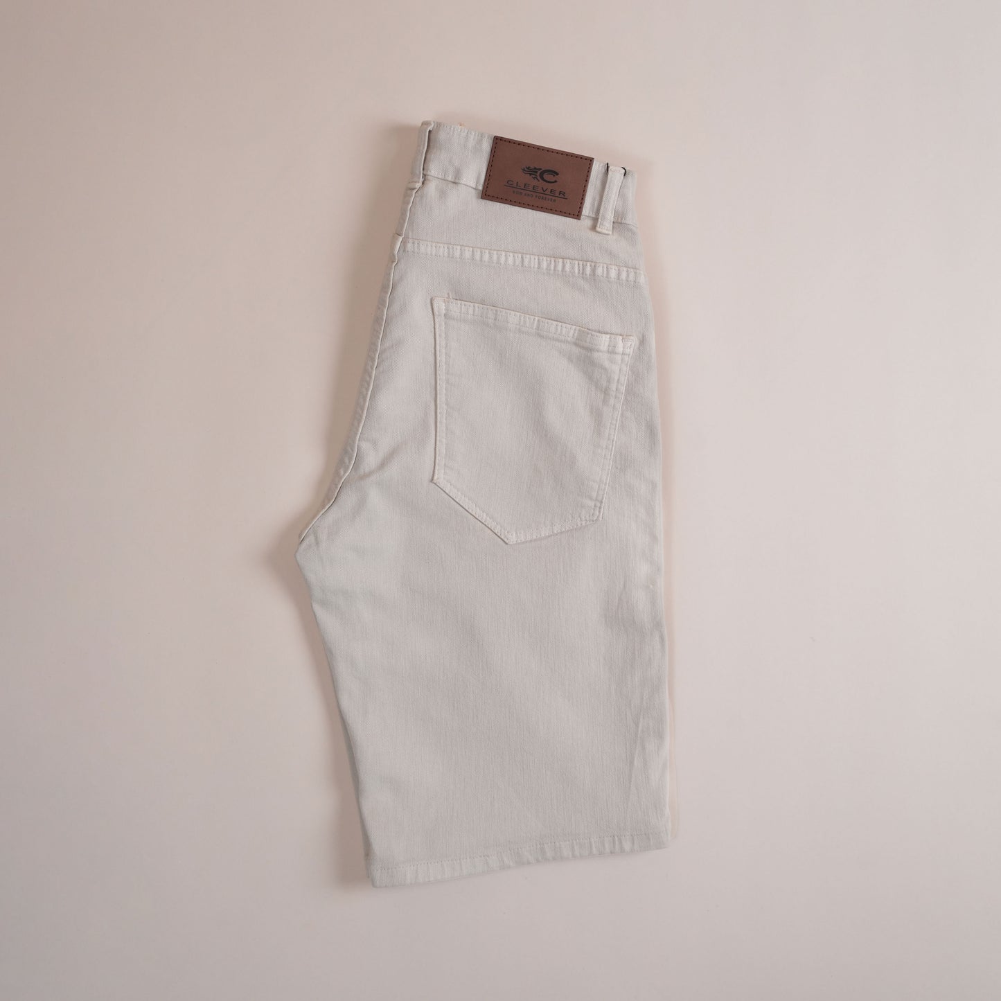 Short Cleever en denim Beige