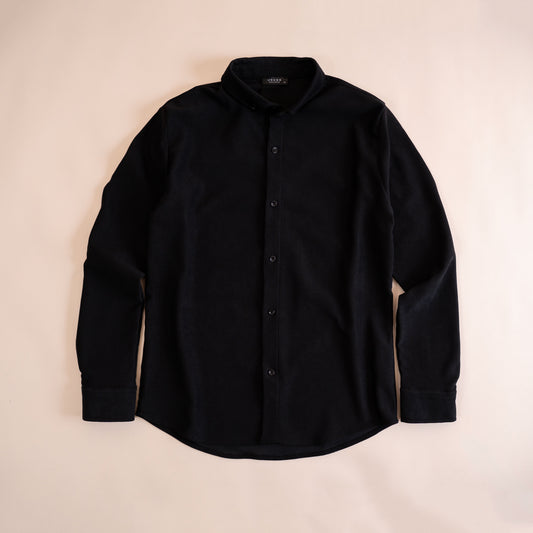 Chemise texturée boutonnée