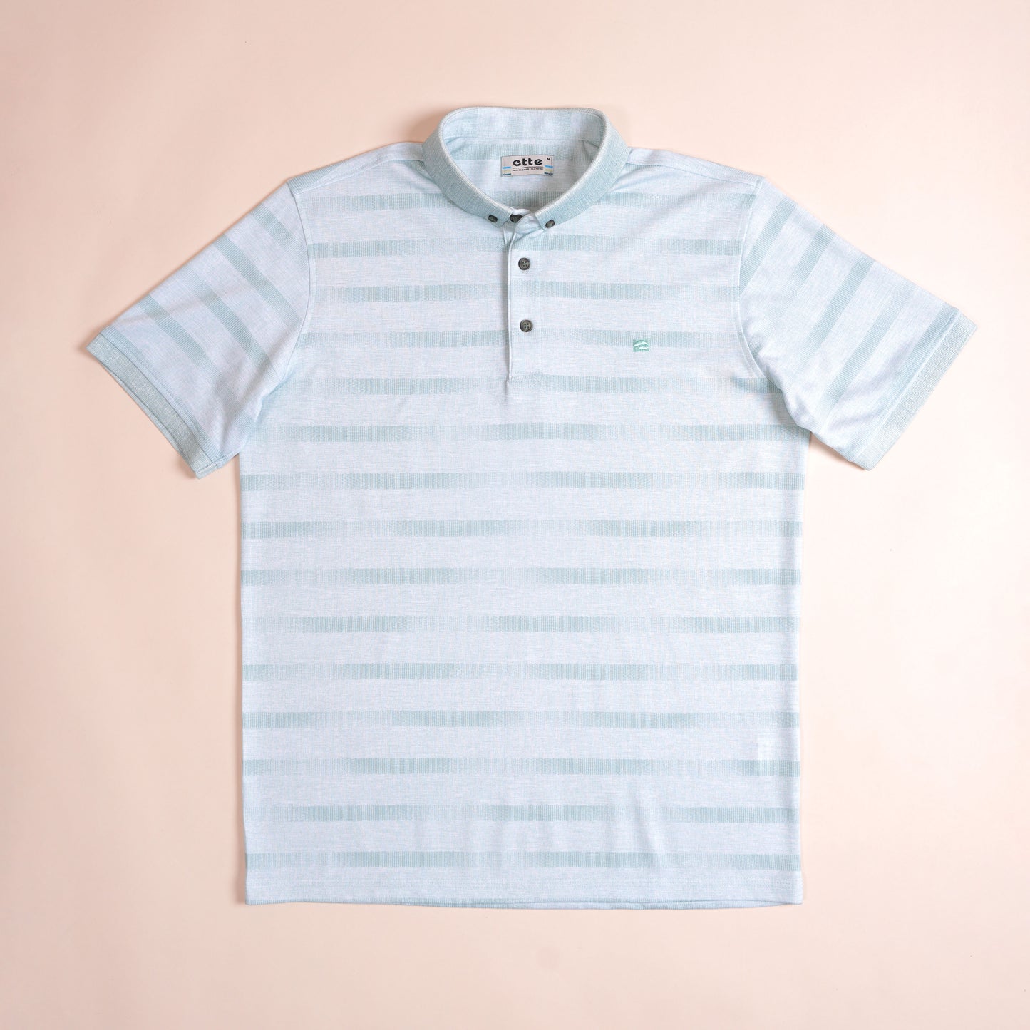Polo Vert Clair Rayé