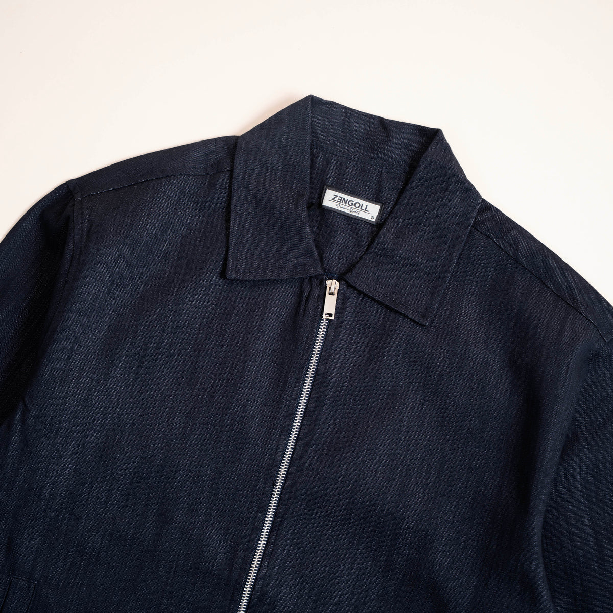 Veste Denim Zippée