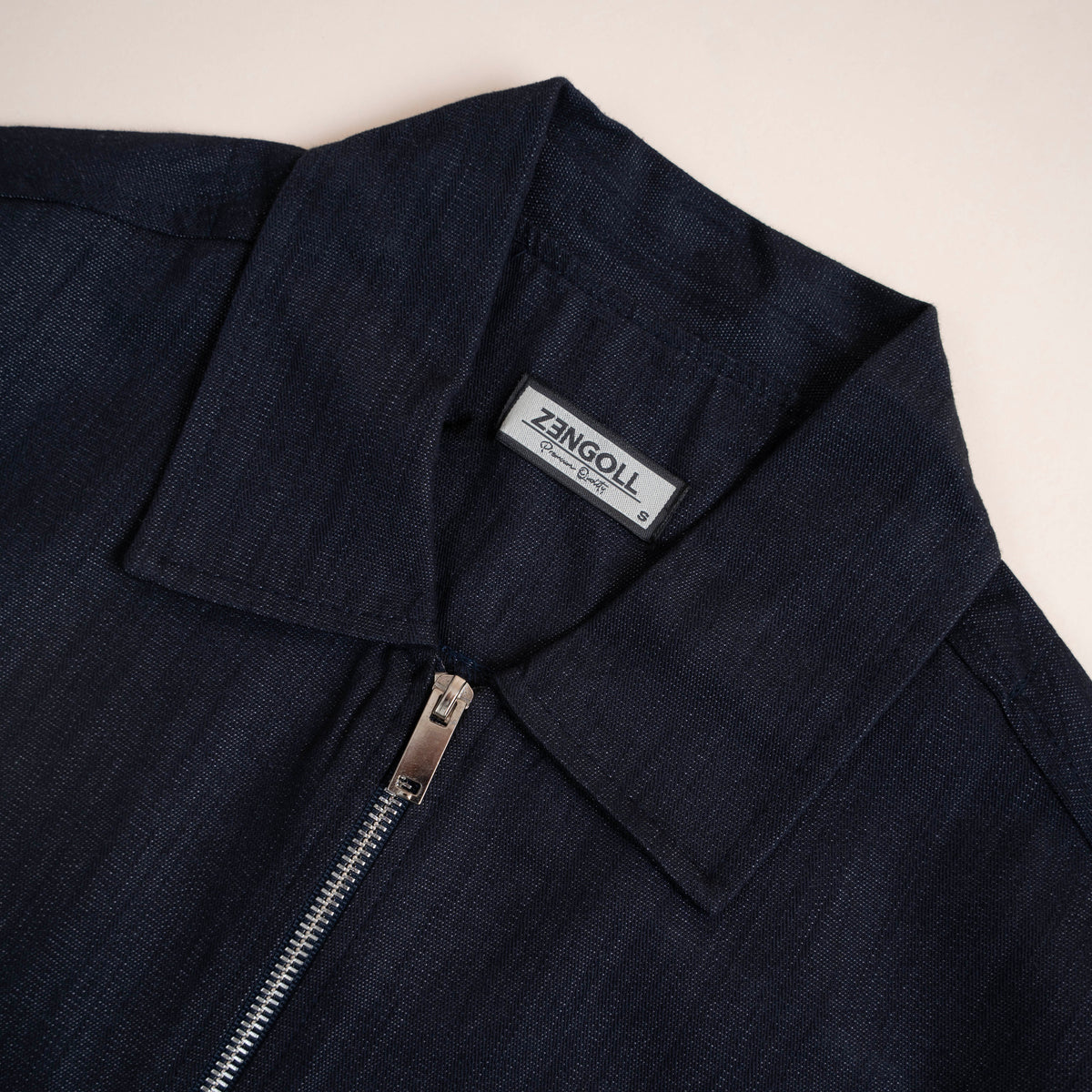 Veste Denim Zippée