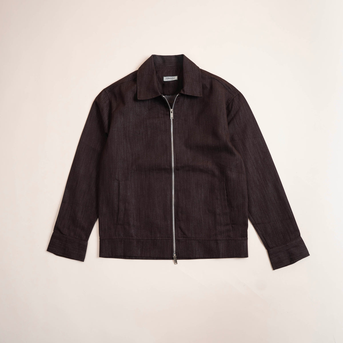 Veste Denim Zippée