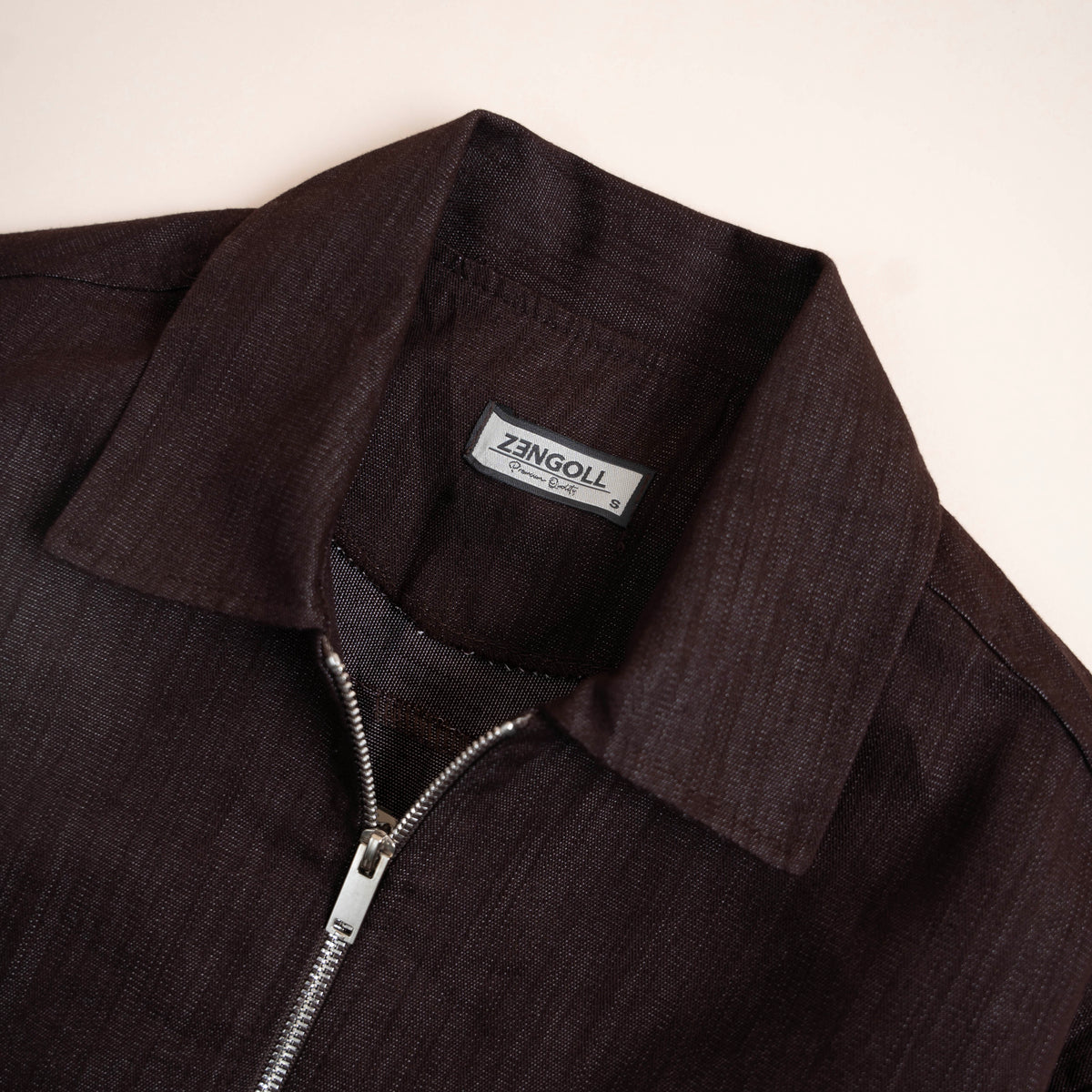 Veste Denim Zippée