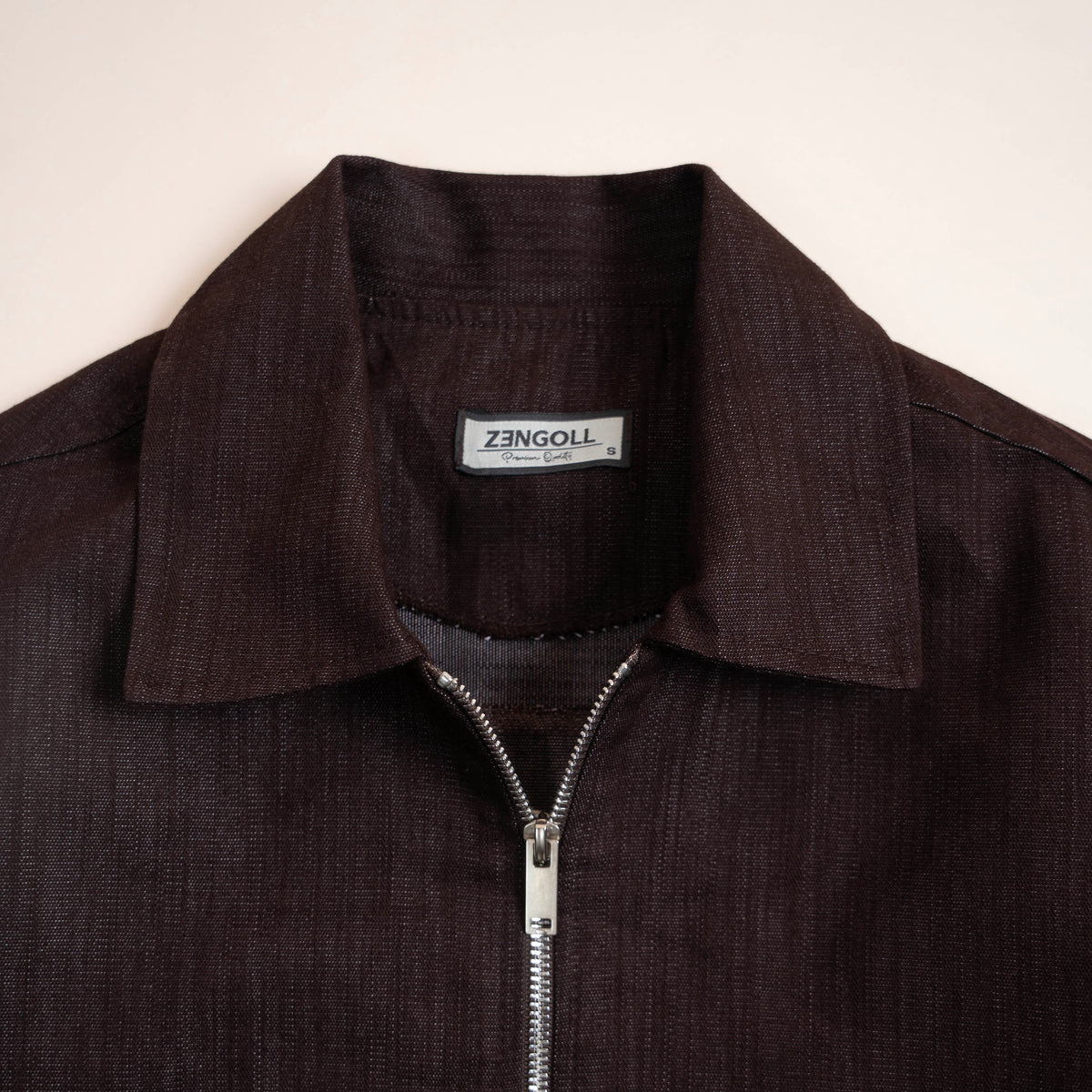 Veste Denim Zippée