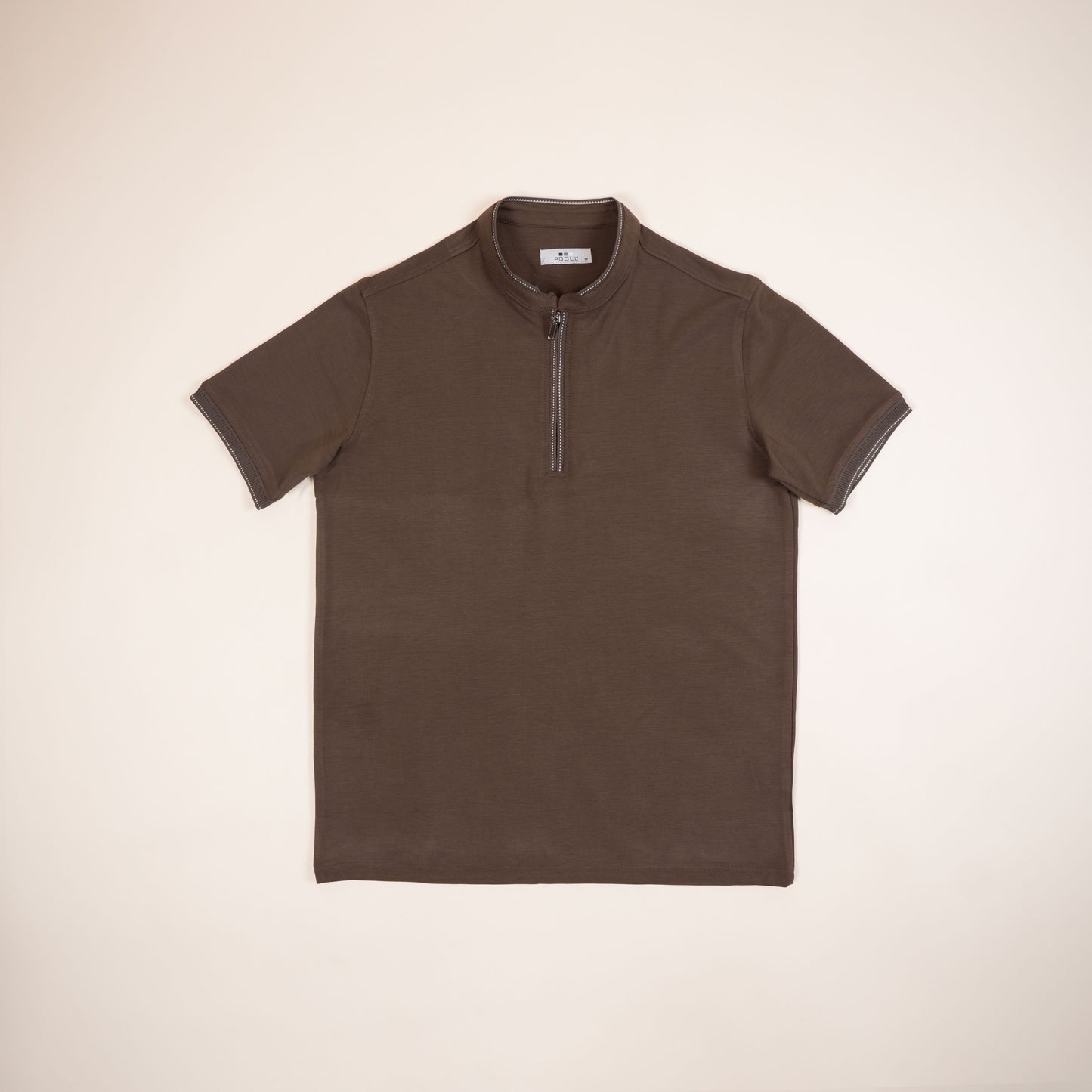 Polo Texturé à Zip