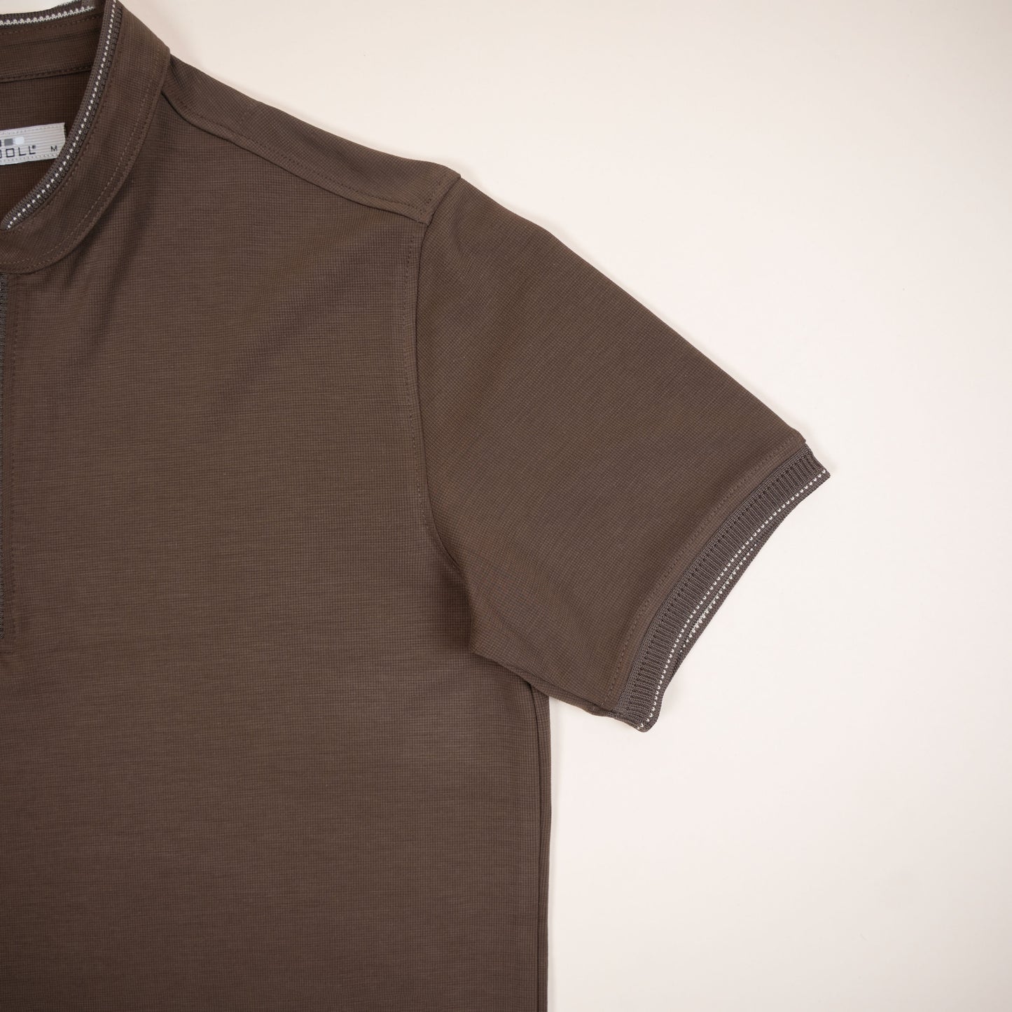 Polo Texturé à Zip