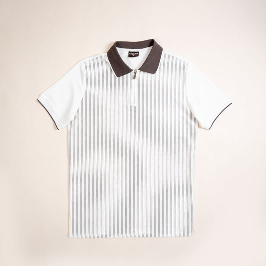 Polo Rayures Verticales Premium