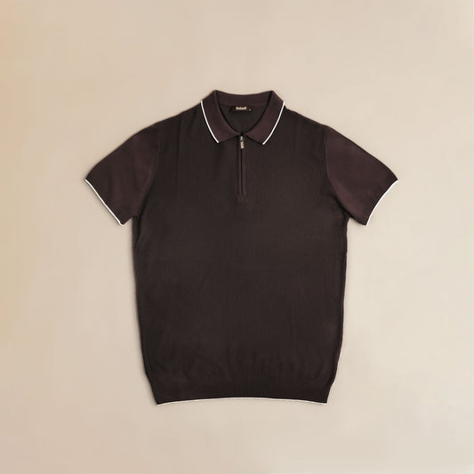 Polo Maille Zippé Signature
