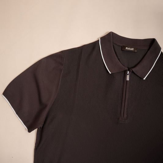 Polo Maille Zippé Signature