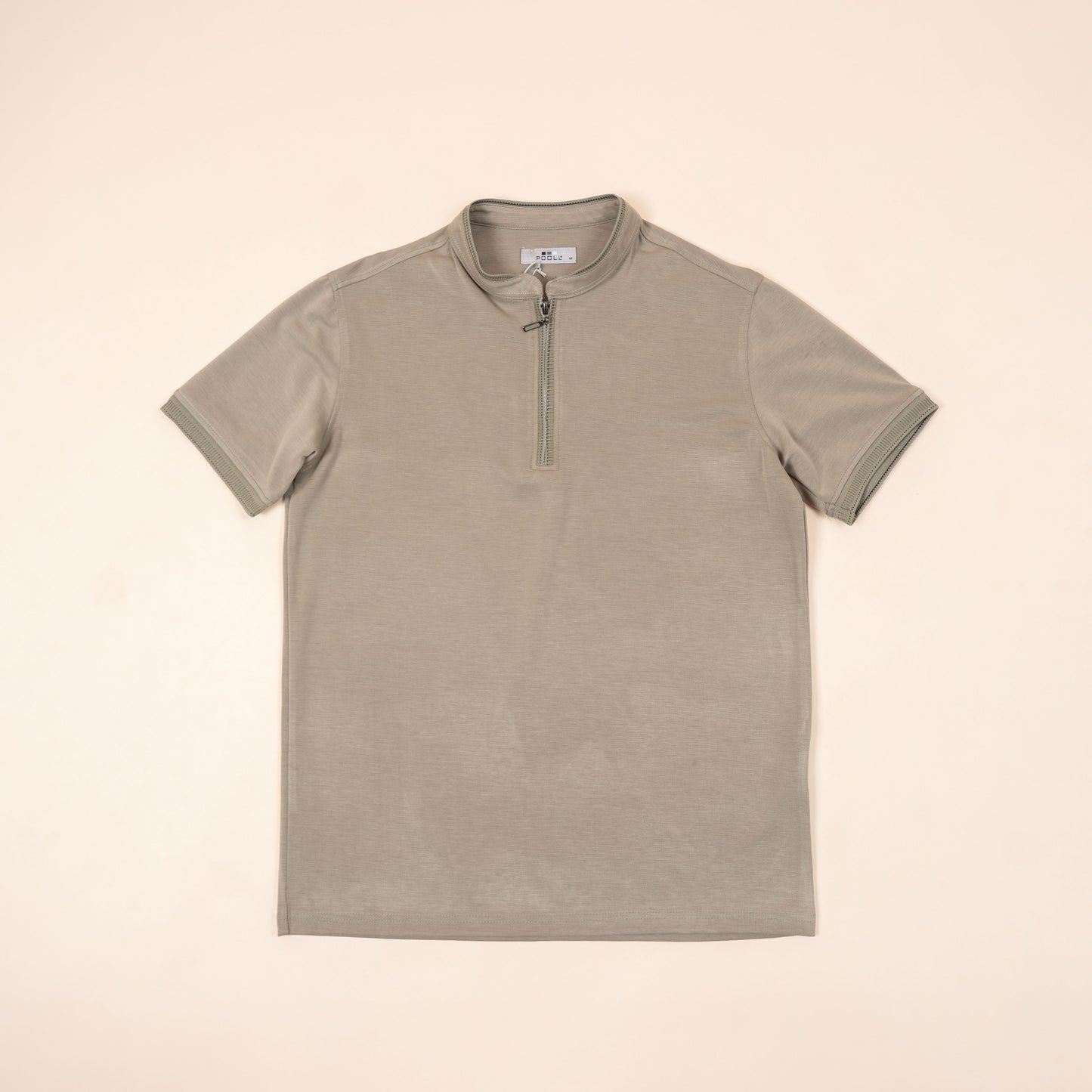 Polo Texturé à Zip
