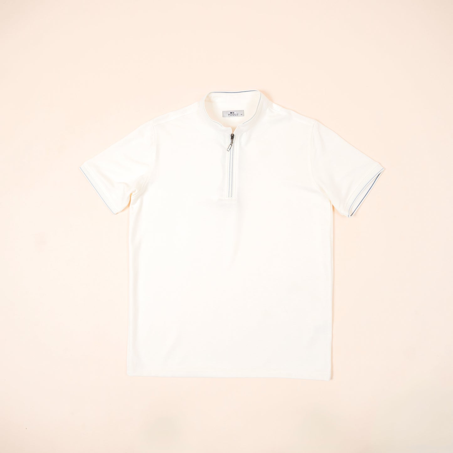 Polo Texturé à Zip
