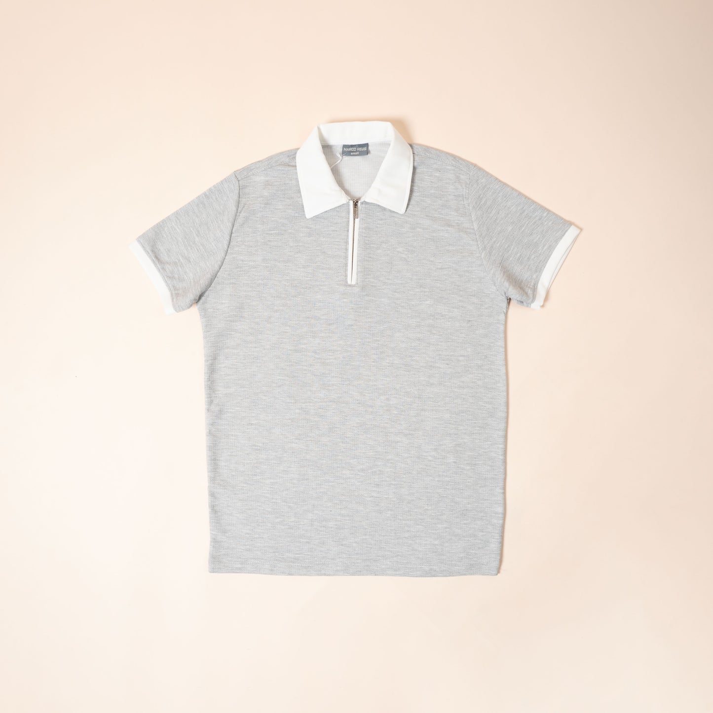 Polo Maille Texturée Zippé