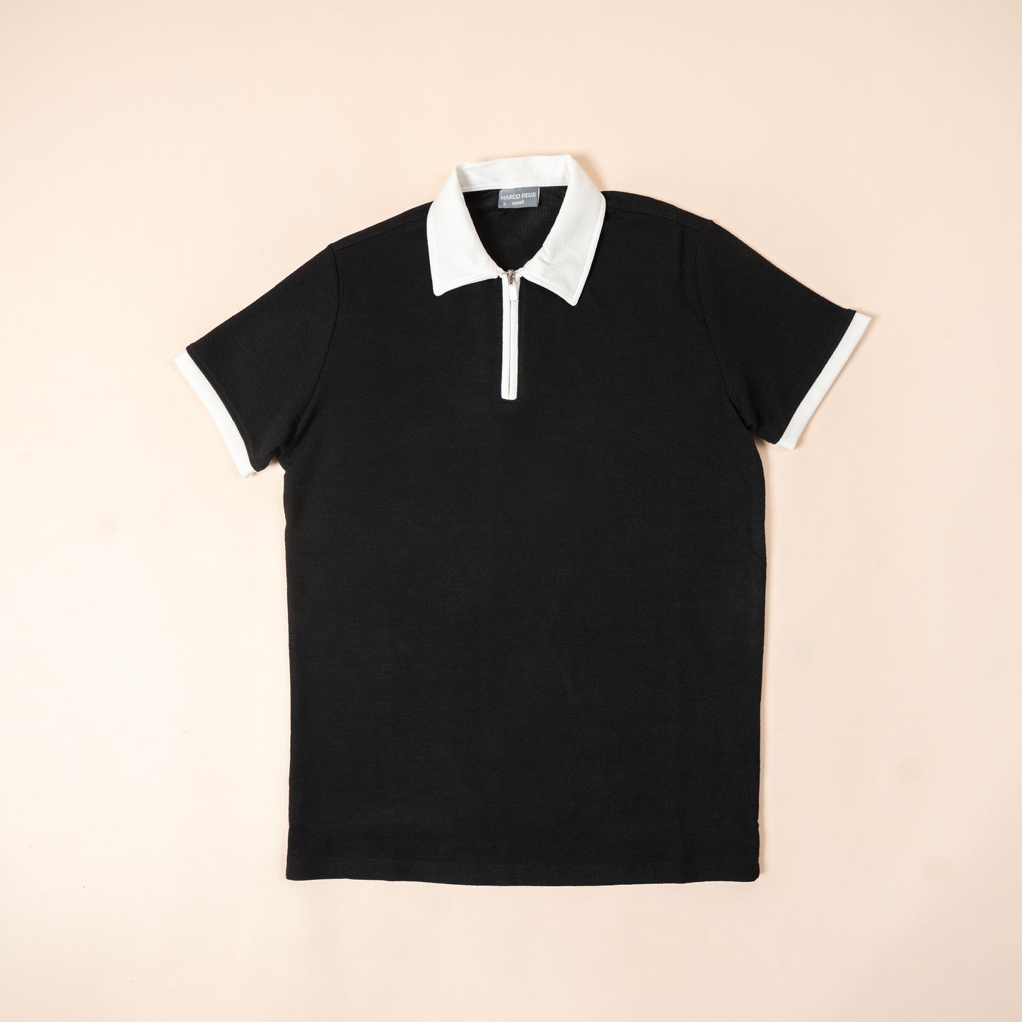 Polo Maille Texturée Zippé