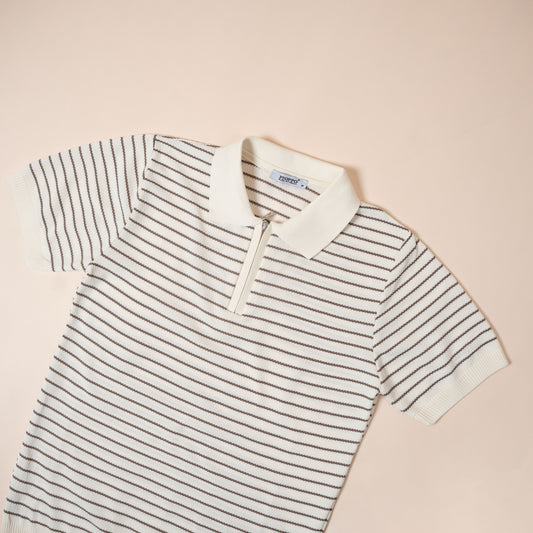 Polo Maille Rayée Élégance