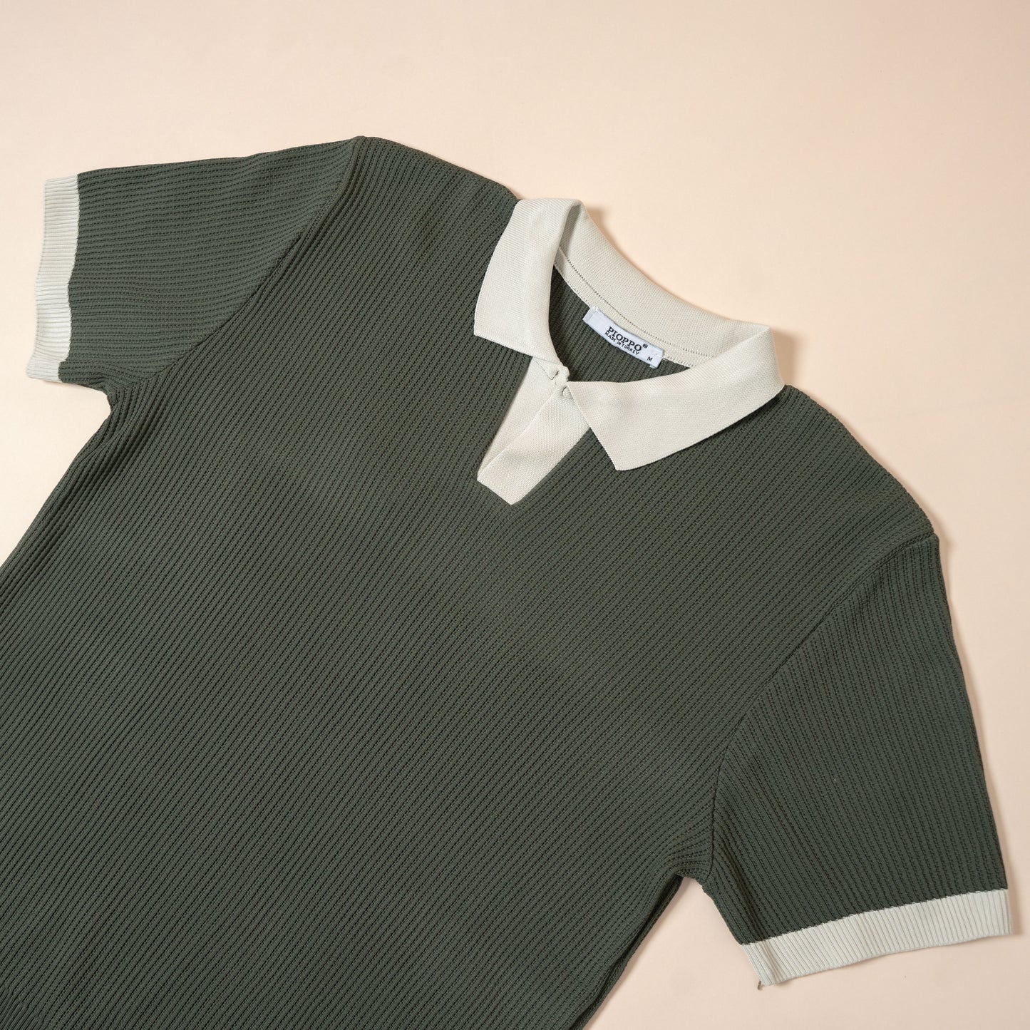 Polo Maille Vintage Contrastée