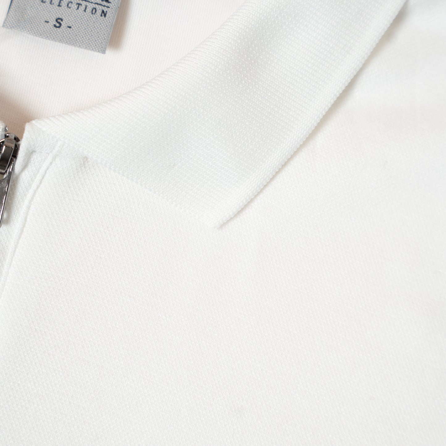Polo Maille Texturée Zippé