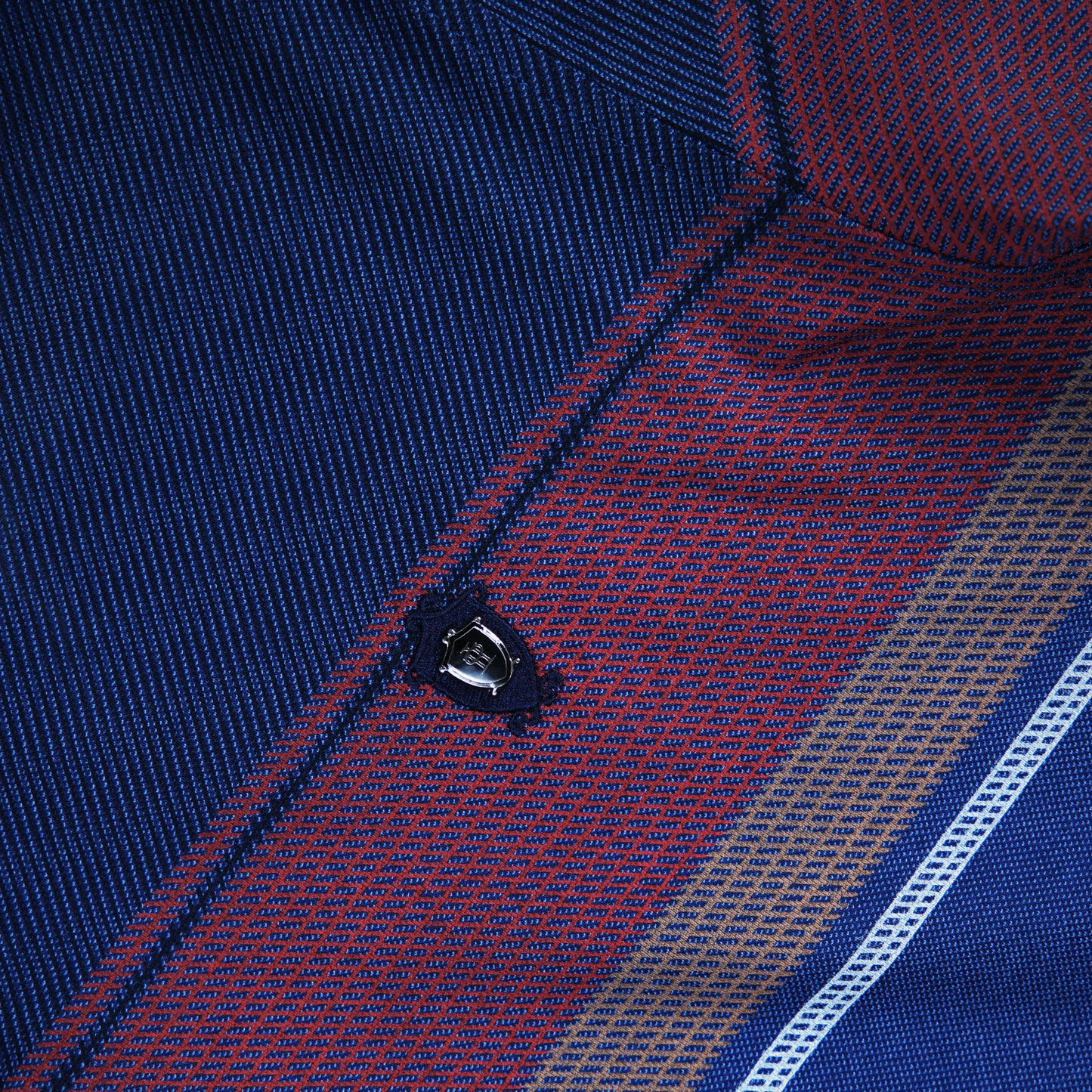 Polo CLOEEVER bleu marine à rayures