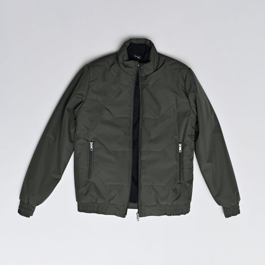 Blouson Légèrement Matelassé — Kaki